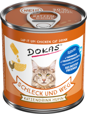 Thumbnail 1: Dokas Schleck und weg Katzendrink mit Huhn 18x 100g Multipack