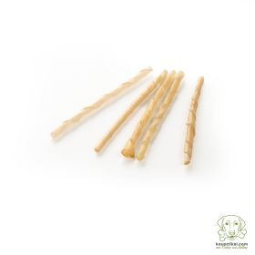kauartikel.com Rinder-Kausticks, gedreht - Ø 5 - 6 mm -  Hunde-Kauartikel - Hunde-Snack - Büffel-Kausnack - Leckerli vom Rind
