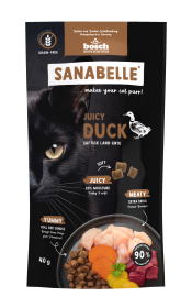 Sanabelle Sanabelle Juicy Land-Ente – Katzefutter – getreidefrei – 800g