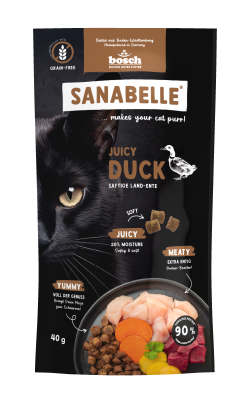 Sanabelle Sanabelle Juicy Land-Ente – Katzefutter – getreidefrei – 800g