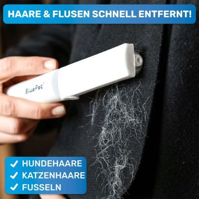 Thumbnail 7: BluePet 3er-Set Mini Fusselrolle wiederverwendbar: Tierhaarentferner - Hundehaare, Katzenhaare, Fussel - Kleiderbürste für unterwegs in der Jackentasche to go
