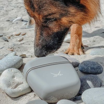 Thumbnail 1: HUNTER Silikon Snackbeutel Sansibar Morsum S, grau/beige