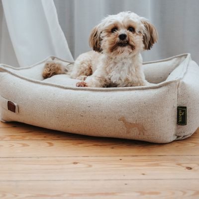 Thumbnail 12: HUNTER Recycling Hundesofa Belluno L (100 x 80 cm), creme