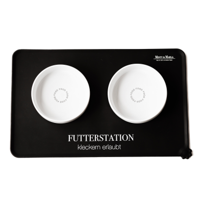 Minty & Marla ® 2x Food / Napfunterlage "schwarz"