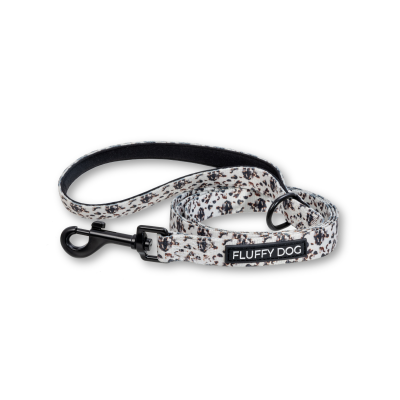 Thumbnail 1: Fluffy Dog Hundeleine „Coffee“ – vegan, leicht & komfortabel mit D-Ring für Kotbeutel