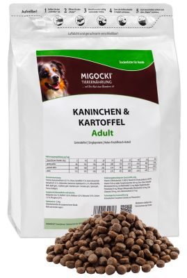 MIGOCKI Kaninchen & Kartoffel - Adult - Trockenfutter für Hunde