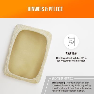 Thumbnail 8: SCHLITZOHR Ersatzbezug für Fensterbankliege Teddy (beige)