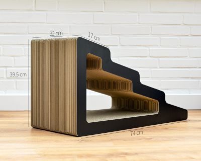 Thumbnail 7: cat-on KAIDAN Design Katzentreppe, schwarz matt (013x)