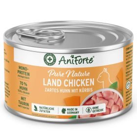 AniForte Nassfutter Land Chicken  – Zartes Huhn mit Kürbis
