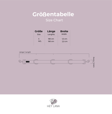 Hey Lana Führleine Kunterbunt - 3-fach verstellbar Pink / Türkis / 15/180
