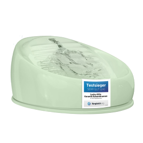 Lucky-Kitty Katzenbrunnen Keramik (Pastellgrün)