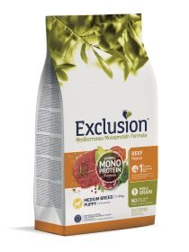 Exclusion Mediterraneo Noble Grain Puppy Rind Medium 12 kg