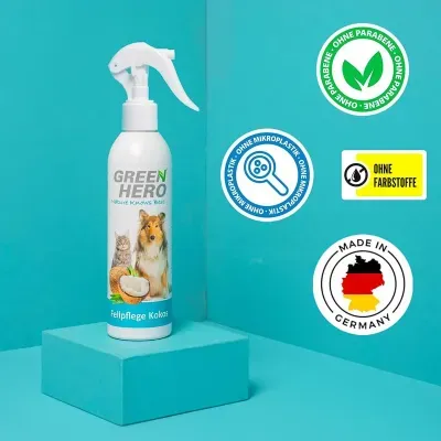 Thumbnail 4: Greenhero GreenHero® Kokos Fellpflege 250ml mit Kokoswasser gegen Verfilzungen