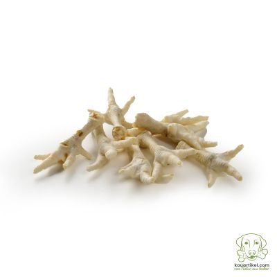 kauartikel.com Hühner-Füße, weiß - Hunde-Kauartikel - Hunde-Snack - Kausnack aus Huhn - Geflügel-Leckerli
