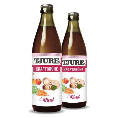 Thumbnail 2: TJURE TJURE Hundesmoothie - Kraftbrühe Rind - 320 ml Flasche 12er Pack