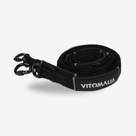 Vitomalia VitomaliaReflektierende 3-fach verstellbare Hundeleine Anthrazit - 2,2m