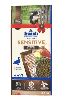 Bild 1 von 1: bosch Tiernahrung HPC Sensitive Ente & Kartoffel – Für sensible Hunde – 15kg