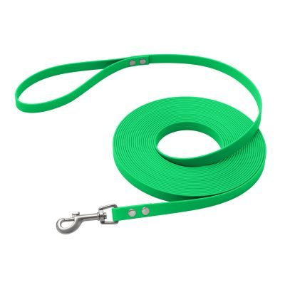 Bild 1 von 1: bio-leine Biothane® Schleppleine für kleine Hunde 9mm breit, 12m lang mit Handschlaufe, Farbe Neongrün Neongrün / 12m