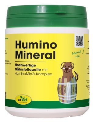 cdVet HuminoMineral 500 g – Natürliche Mineralstoffquelle für Hunde & Katzen
