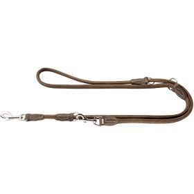 HUNTER Verstellbare Führleine Round & Soft Hunting 6/200, braun