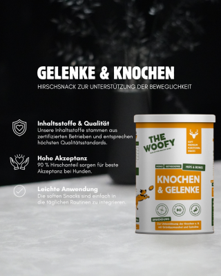 Thumbnail 4: THE WOOFY Softer Snack zur Unterstützung der Knochen & Gelenke des Hundes