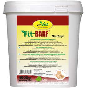 Fit-BARF® Bierhefe 4 kg – hochwertiges Bierhefe‑Pulver für Hunde & Katzen