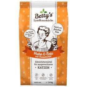 Betty's Landhausküche Betty's Landhausküche für Katzen Trockenfutter Huhn & Ente 1,4 kg