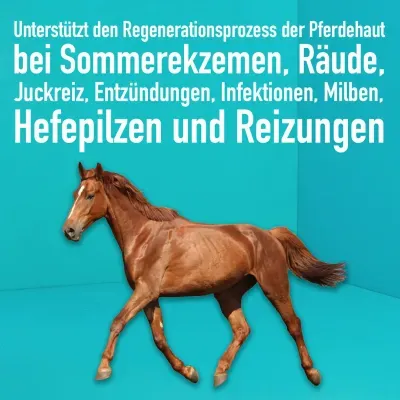 Thumbnail 7: Greenhero Pferdepflege pflegt die Haut bei Juckreiz, Milben und Ekzemen