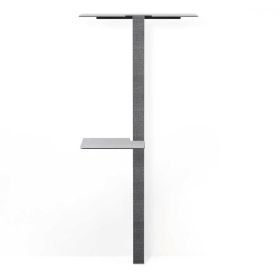 stylecats® Kratzbaum Mounty X-Large mit Doppel- & Zwischenboden anthrazit Doppel / links unten Sisal anthrazit Cozy hellgrau, 202 cm