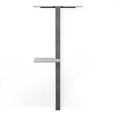 Thumbnail 1: stylecats® Kratzbaum Mounty X-Large mit Doppel- & Zwischenboden anthrazit Doppel / links unten Sisal anthrazit Cozy hellgrau, 202 cm