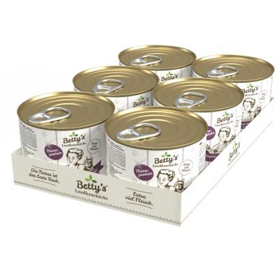 Thumbnail 3: Betty's Landhausküche Katzennassfutter Känguru PUR mit Borretschöl 12x 200g