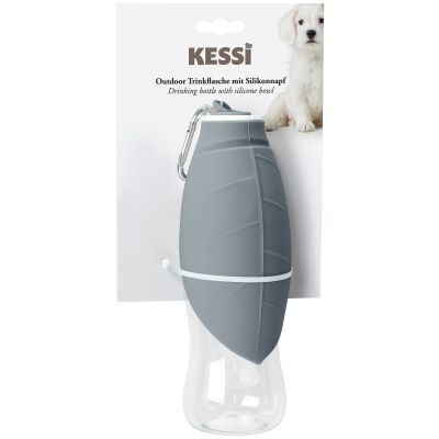Thumbnail 2: KESSI Outdoor Trinkflasche mit Silikonnapf KESSI 550 ml, grau