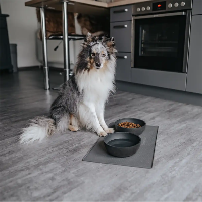 Thumbnail 2: Rudelkönig Napfunterlage Rutschfeste Futtermatte, 48 x 30cm, Napfunterlage Hund