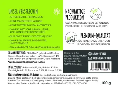 Thumbnail 4: Baluna Bio-Rind Snack 100g