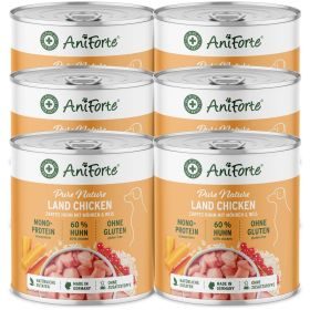 AniForte Nassfutter LandChicken – "Huhn mit Möhren" 6 x 800 g