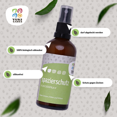 Thumbnail 1: Yuki cares Kokosspray Spazierschutz - Zeckenschutz für Hunde