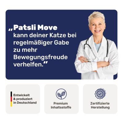 Thumbnail 6: Patsli Nahrungsergänzung für Katzen mit Arthrose und eingeschränkter Beweglichkeit