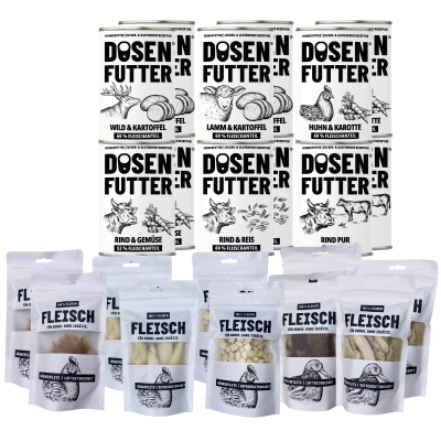 Thumbnail 4: SCHNAUZE & CO. Probierbox S Dosenfutter® 6x 400 g + 5x 100 % FLEISCH