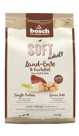 bosch Tiernahrung HPC SOFT Ente & Kartoffel – getreidefrei Hundefutter – 2,5kg