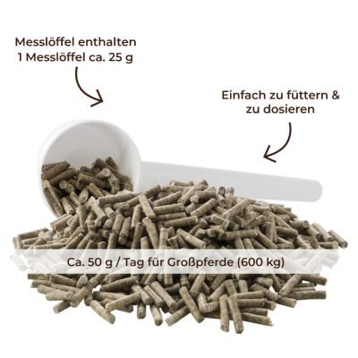 Thumbnail 2: MIGOCKI MAGNESIUM für Pferde – Pellets mit Tryptophan & Vitamin-B-Komplex 1,5kg