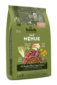 bosch Tiernahrung HPC MENUE frisches Rind – getreidefreies Hundefutter – 12kg