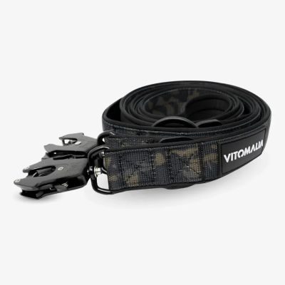 Thumbnail 1: Vitomalia Taktische verstellbare Hundeleine mit Froschkarabiner aus Hartaluminum Camouflage