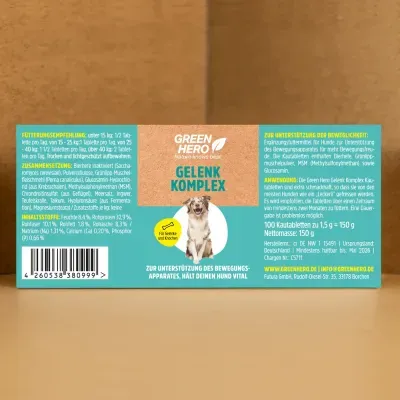 Thumbnail 4: Greenhero Gelenk-Komplex Gelenktabletten für Hunde mit Grünlippmuschel und Teufelskralle