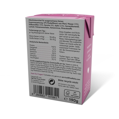 Thumbnail 8: FRED & FELIA FELIA Katzennassfutter Pferd 10x 190g