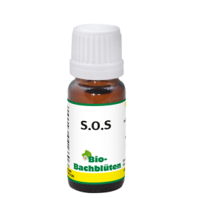 cdVet Bio-Bachblüten SOS 10 ml – Ergänzungsfuttermittel für Hunde, Katzen & Pferde in Bio-Qualität