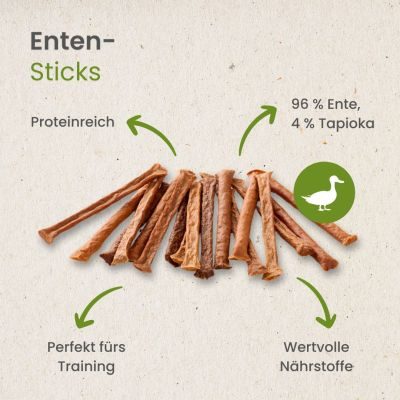 Thumbnail 5: kauartikel.com Enten-Sticks - Hunde-Kauartikel - Hunde-Snack - Kausnack - Leckerli von der Ente
