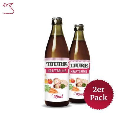 Thumbnail 10: TJURE TJURE Hundesmoothie - Kraftbrühe Rind - 320 ml Flasche 12er Pack