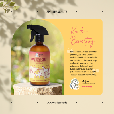 Thumbnail 2: Yuki cares Kokosspray Spazierschutz - Zeckenschutz für Hunde & Pferde