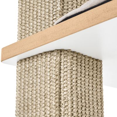 Thumbnail 7: stylecats® Kratzbaum Owen 2 Liegeflächen & Kratzfläche (M) 109 cm, weiß/grau/grau