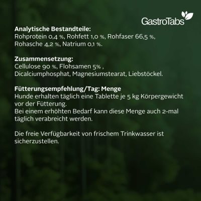 Thumbnail 7: TJURE TJURE - Gastro Tabs 250 g  | Für den Gesunden Magen und Darm